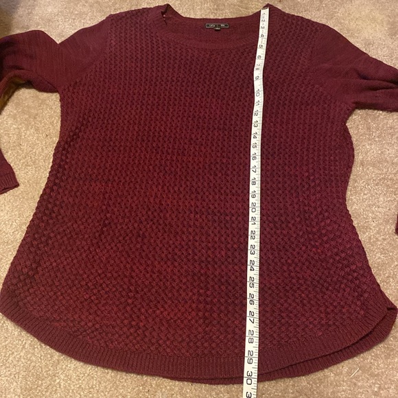 Maroon knit Long Sweater - Picture 6 of 10
